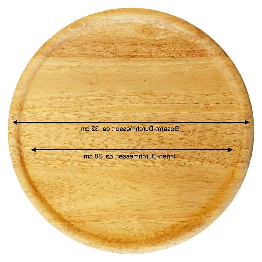 Personalisierte Holz Pizzateller mit Gravur (Namen) 32cm - Geschenkidee für Väter zum Geburtstag, Herz Motiv