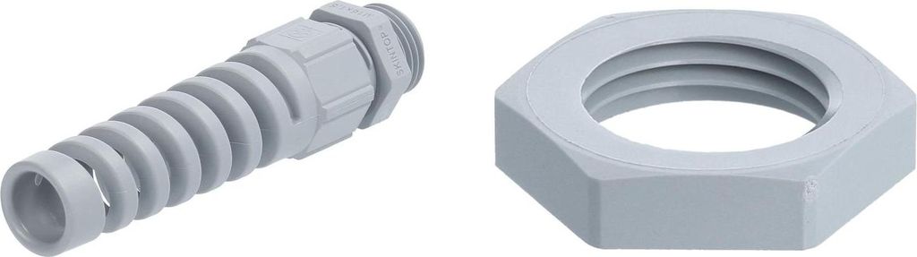 LAPP Verschraubung mit Biegeschutz und Gegenmutter M16x1,5 Polyamid (PA) Gewindelänge 8,0mm - 1 Stück