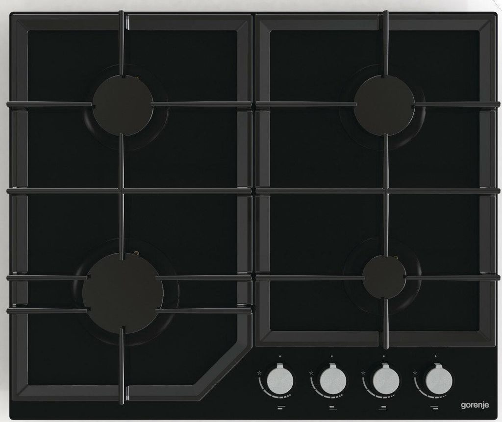 Gorenje gasfornuis met glazen plaat, model GT641KB Productafbeelding 
