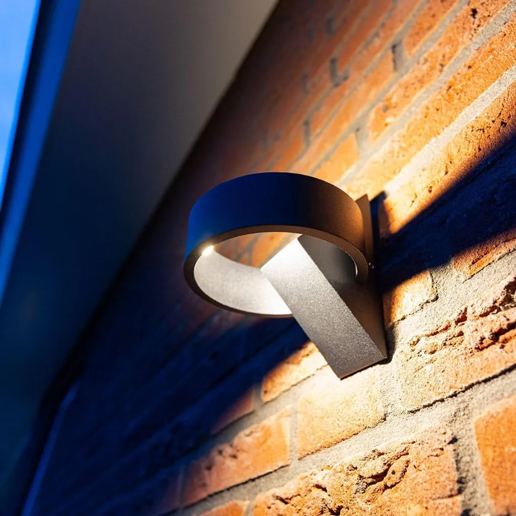 Applique Murale pour Terrasse et Façade LED 6W Noire Dimmable IP54 - 3