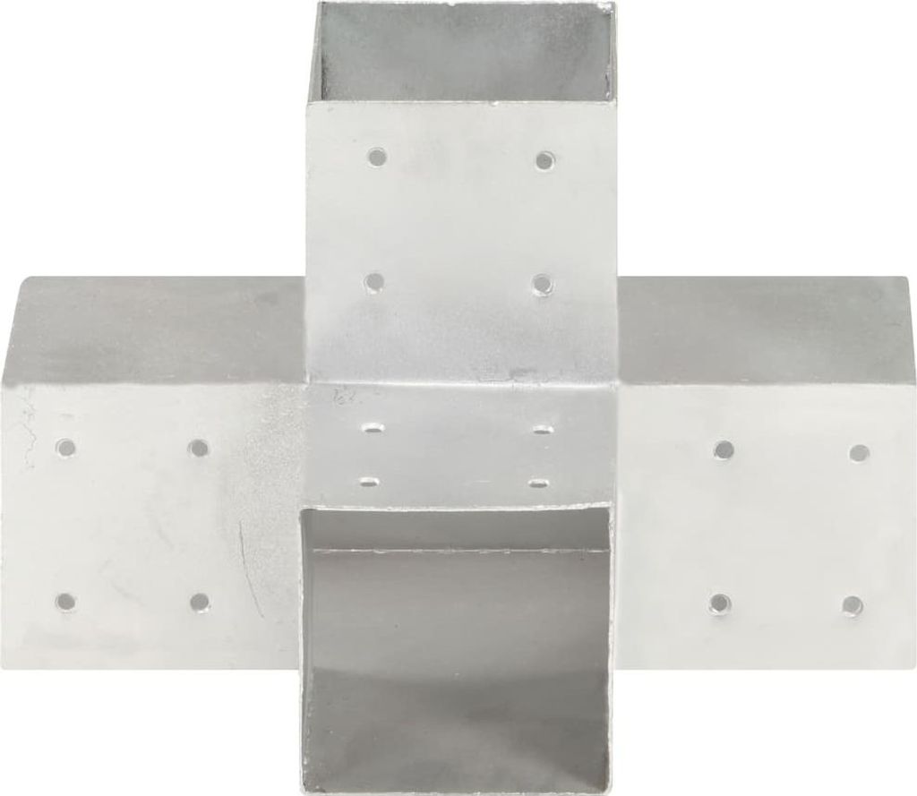 vidaXL Post Connector X-Form Pozinkovaný kov 101 x 101 mm Obrázok produktu 