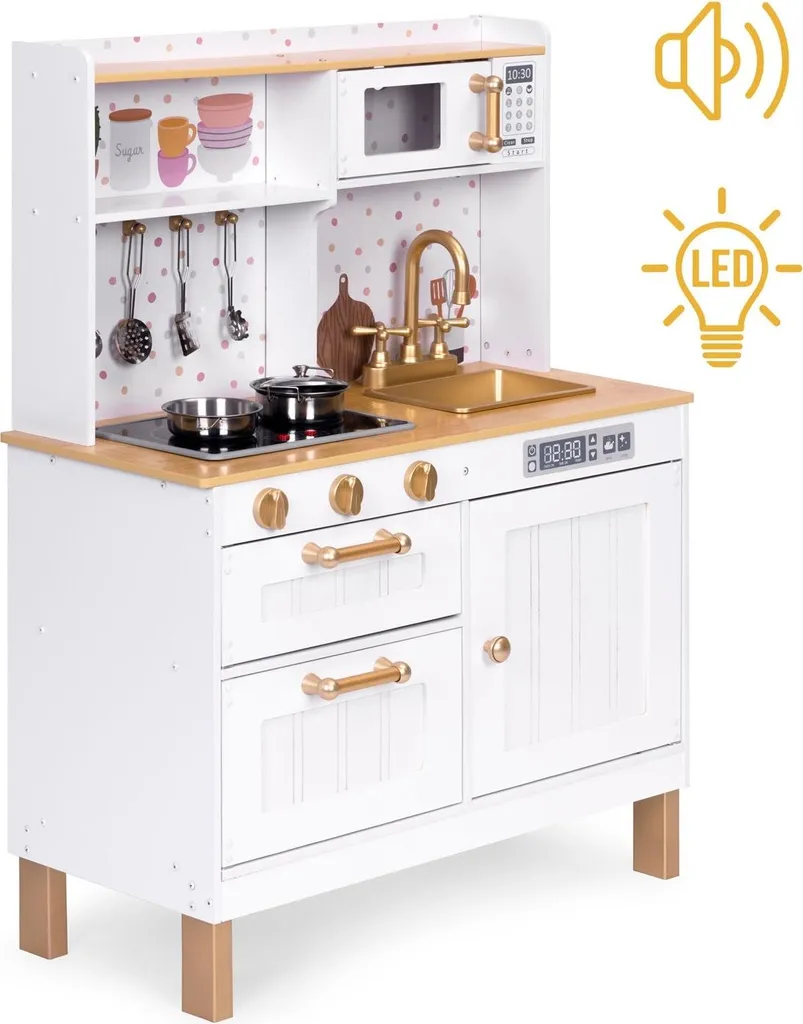 Cuisine en bois enfant pour s'amuser et cuisiner comme papa et maman