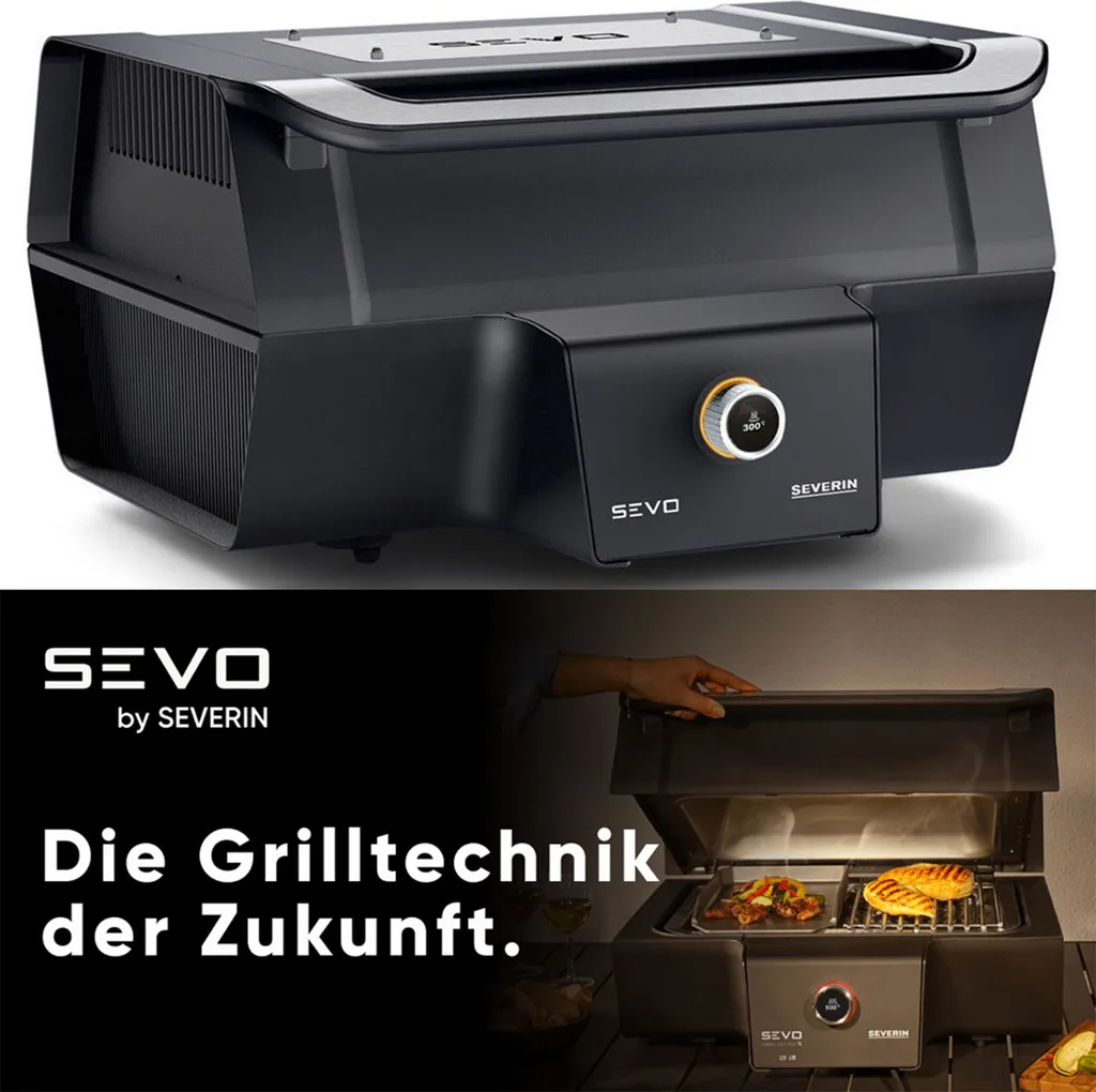 Gril électrique SEVERIN PG 8106 sans fumée avec contrôle de cuisson - 27