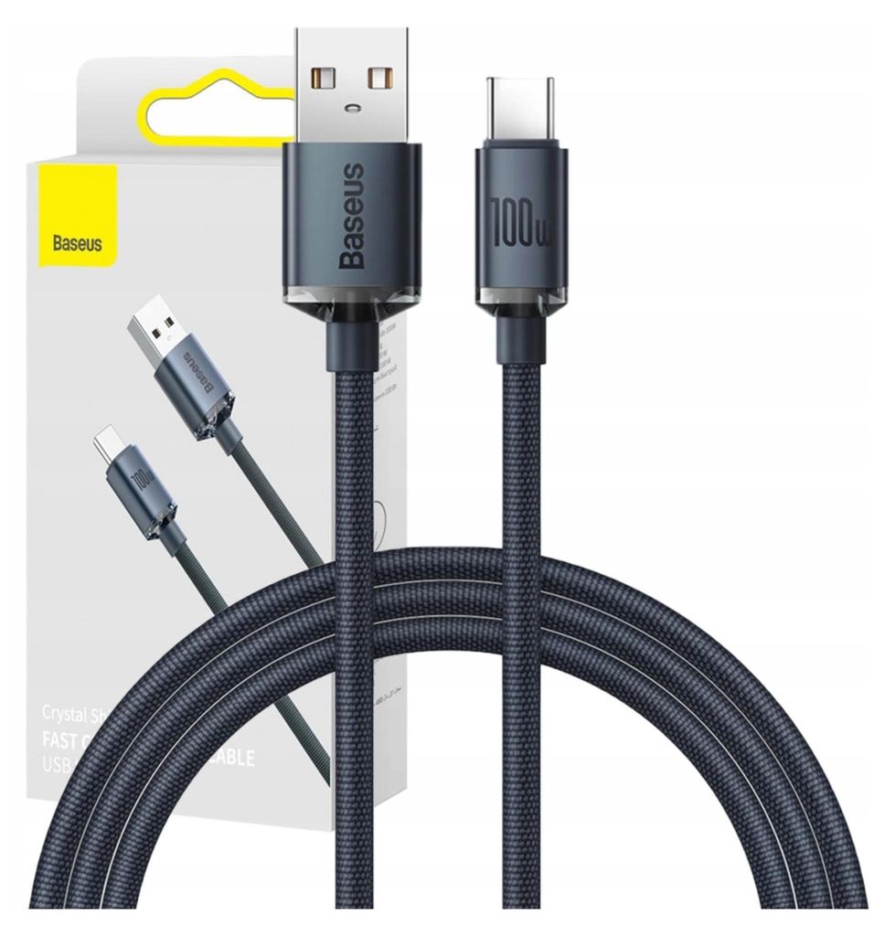 Baseus CAJY000401 Cavo USB 1,2 m USB C USB A Nero Immagine del prodotto 