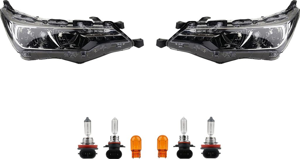 Johns, Scheinwerfer Links & Rechts Set + Leuchtmittel passend für Toyota Corolla E18