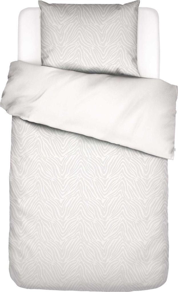 Essenza Satin-Bettwäsche-Garnitur Dolores Farbe White Größe 155x220+80x80