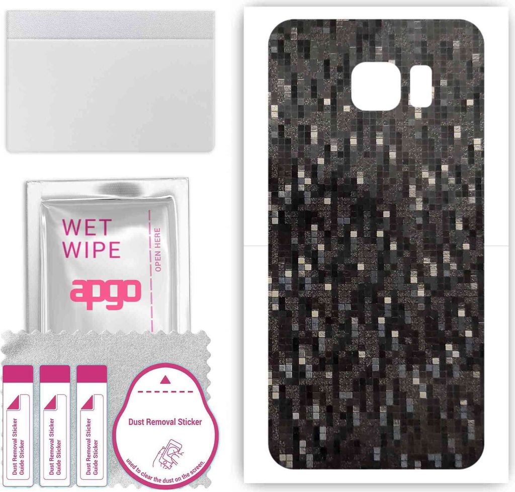 apgo Rückseite Schutzfolie, Skin, kompatibel mit Samsung Galaxy S7 active, Hinten Displayschutzfolie aus Vinylfolie, kratzfest, einfache Montage -...