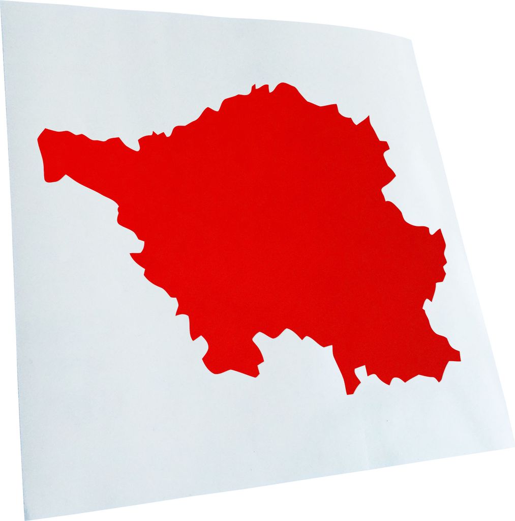 hauptsachebeklebt Kiwistar - Autoaufkleber - Saarland Deutschland Silhouette Heckscheibe - Aufkleber für Auto Kfz Fahrrad, LKW, Truck Mofa