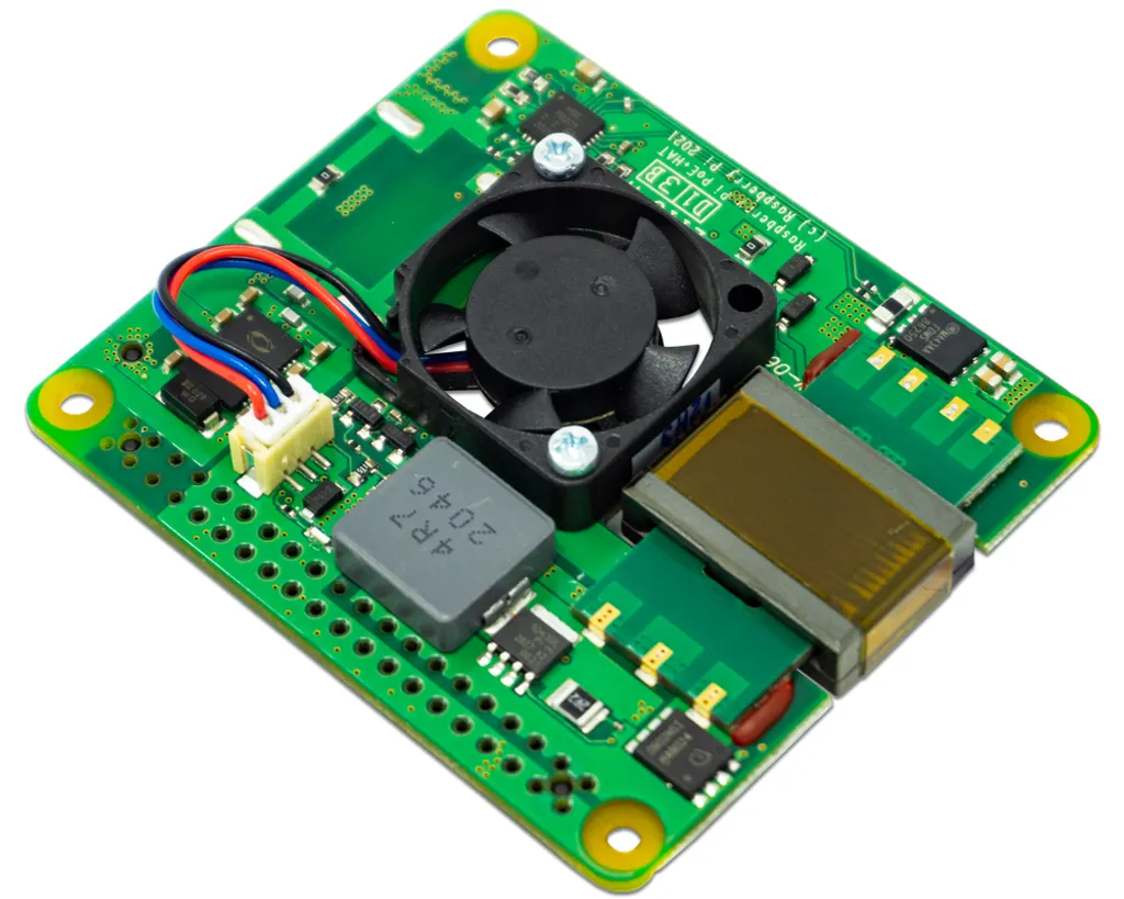 Module PoE HAT pour Raspberry Pi avec Ventilateur de Refroidissement - 5
