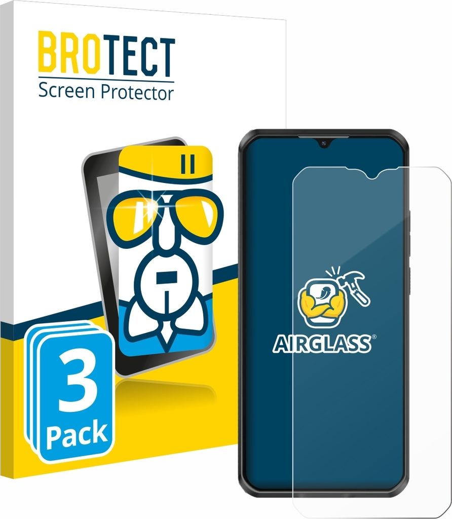 3x BROTECT Schutzglas für Oukitel WP50 Schutzfolie Panzer Folie Glas Display Schutz klar
