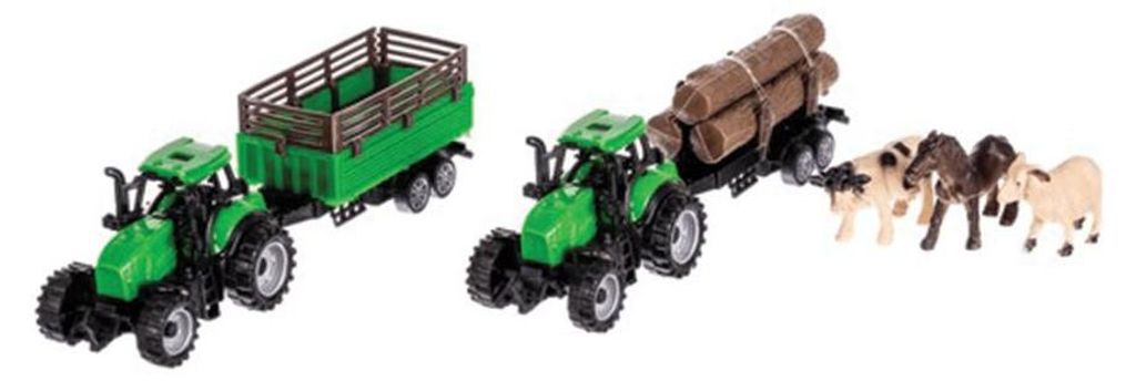 Kruzzel 22404: Set de construcción con tractor de metal y Imagen del producto 