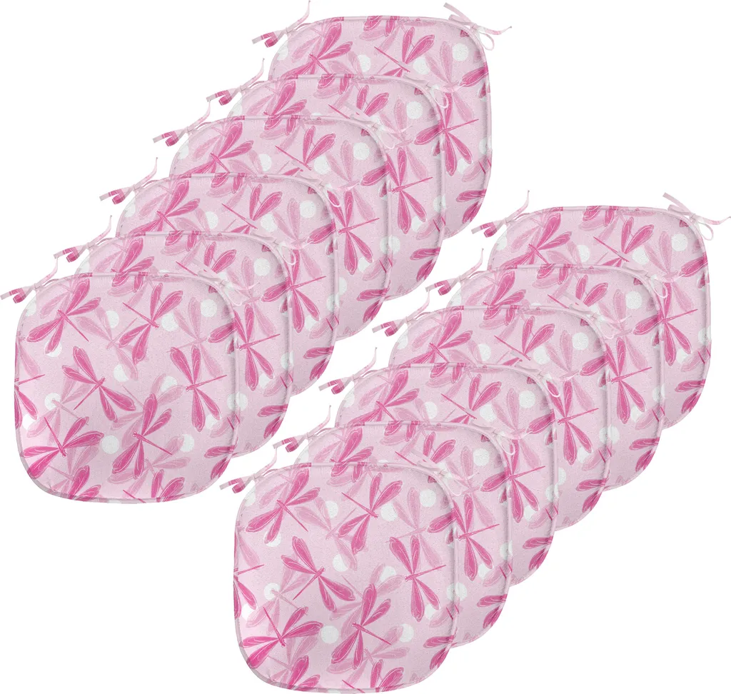 Set 12 Imbottiture Sedie Sala da Pranzo ABAKUHAUS Libellula Rosa