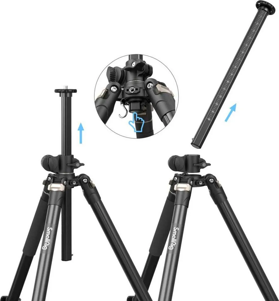 SmallRig 4288 Trépied Compact 3 Pieds avec Support Universel Noir