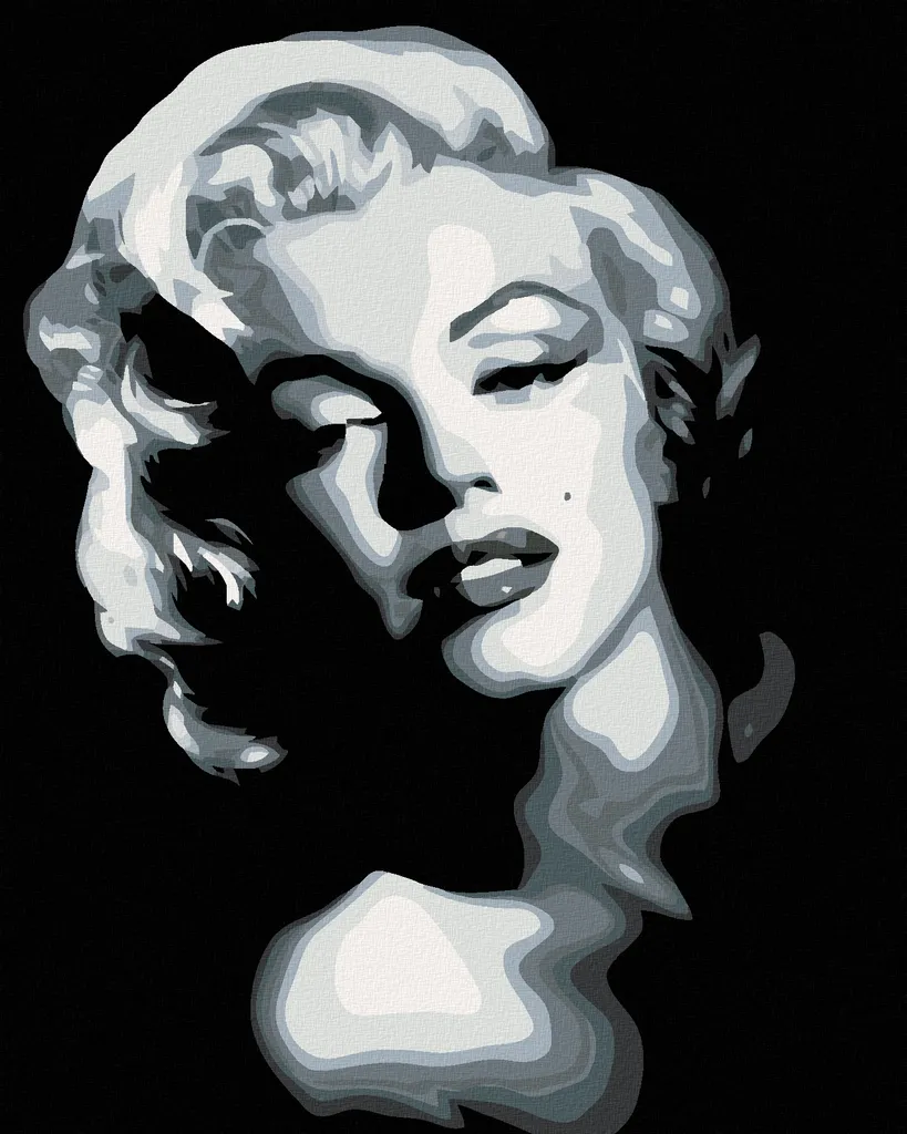 Zuty Diamond Painting Marilyn in Bianco e Nero 40x50 cm con Telaio
