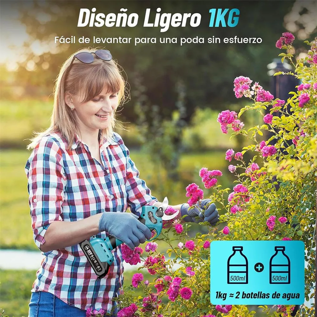 Cisailles électriques légères contre la fatigue : moteur brushless + 20Ah - 5