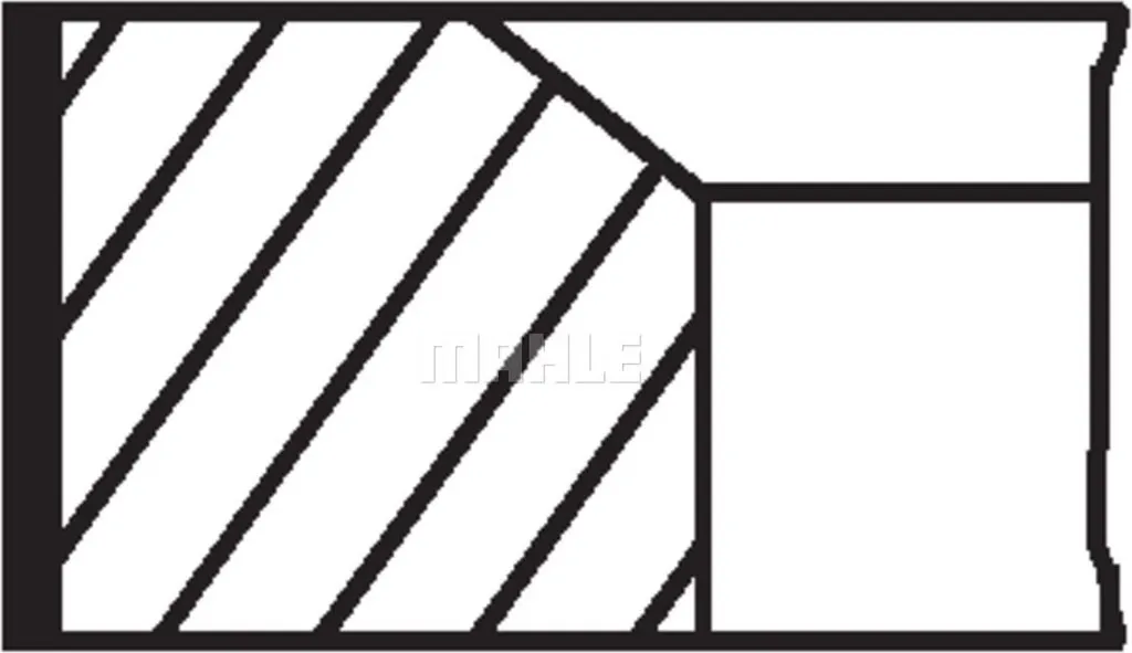 Segments de piston MAHLE 001 RS 00175 0V0 haute résistance thermique