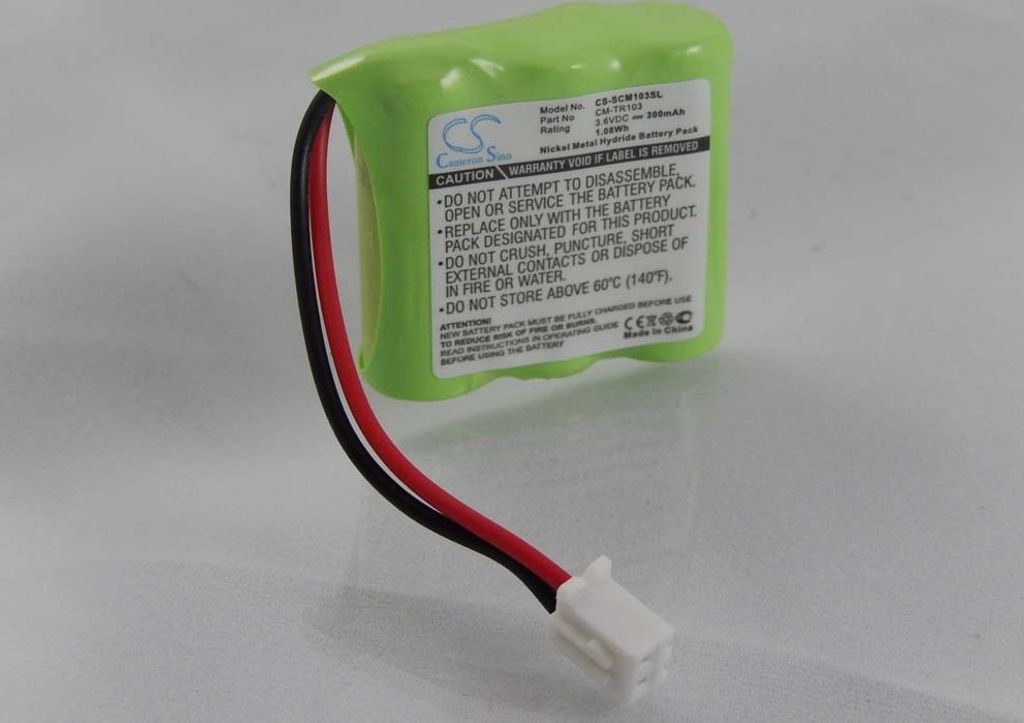 vhbw Akku Ersatz für Tri-Tronics FPB9595, CM-TR103 für Hundehalsband Hunde-Trainer (300 mAh, 3,6 V, NiMH)