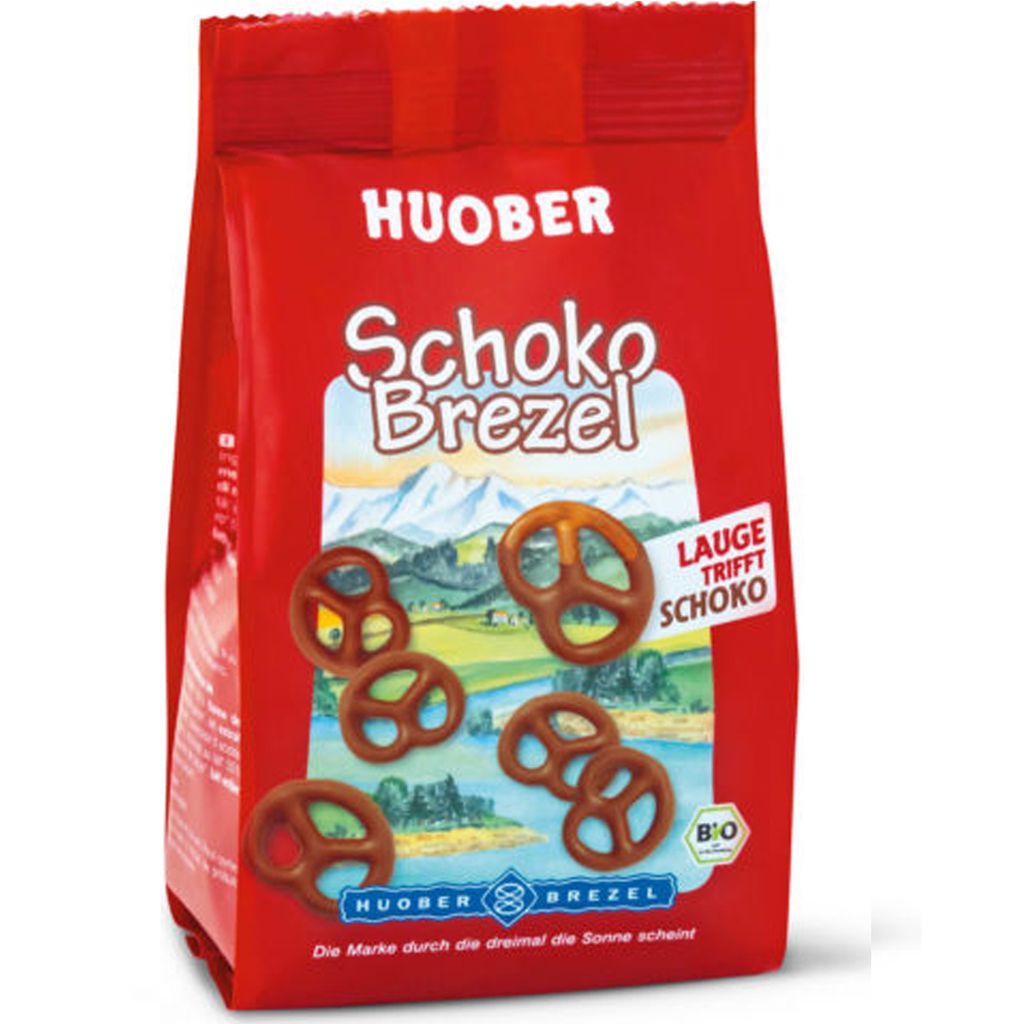 Huober  knusprige Schokobrezeln mit Vollmilchschokolade Produktbild 