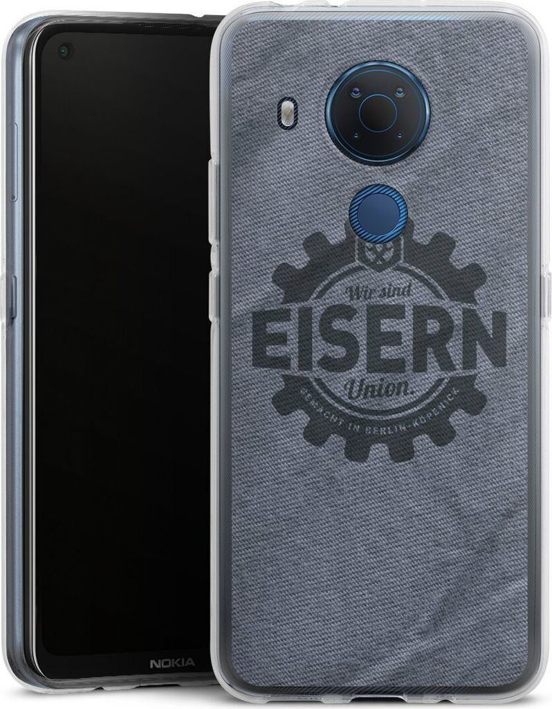 DeinDesign Handyhülle für Nokia 5.4 Silikon Hülle Case Smartphone Schutzhülle 1. FC Union Berlin FCU Offizielles Lizenzprodukt