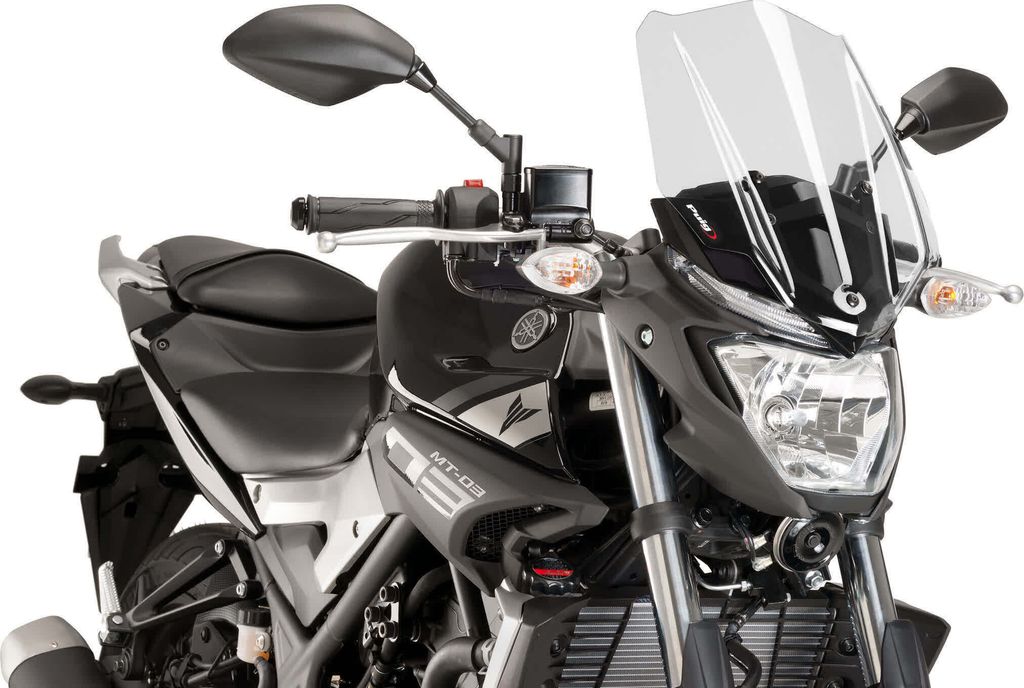 PUIG 8932W New Generation Touring passend fuer YAMAHA MT-03 Transparent
