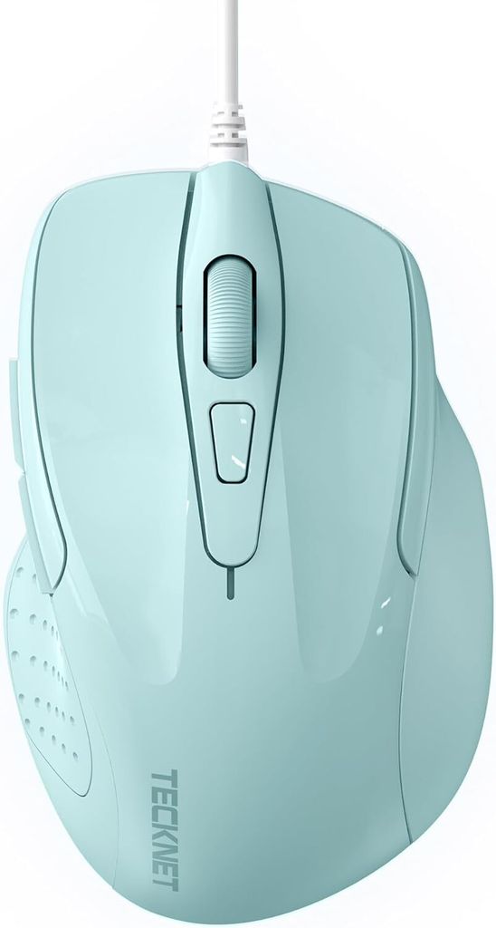 mit Kabel, Computermaus mit 6 Tasten, 6400 DPI, Ergonomisches Optical Business Kabelgebundene Maus für PC, Laptop, USB-Kabel 150 cm