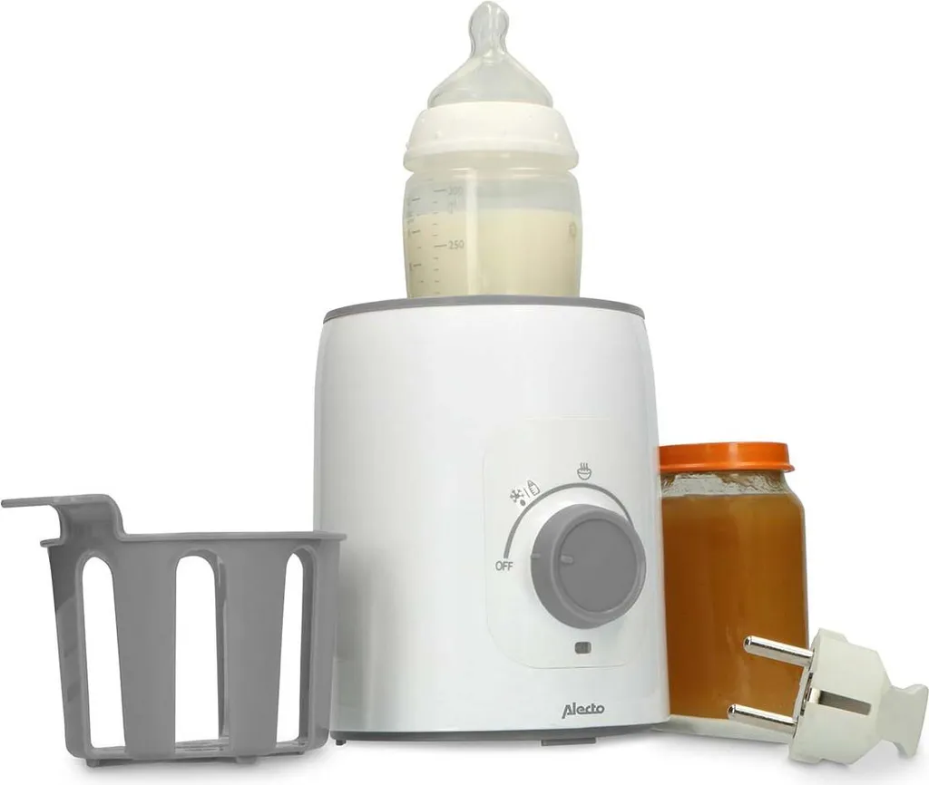 Chauffe-biberon Alecto BW600 Blanc Idéal pour Repas Nocturnes Bébé