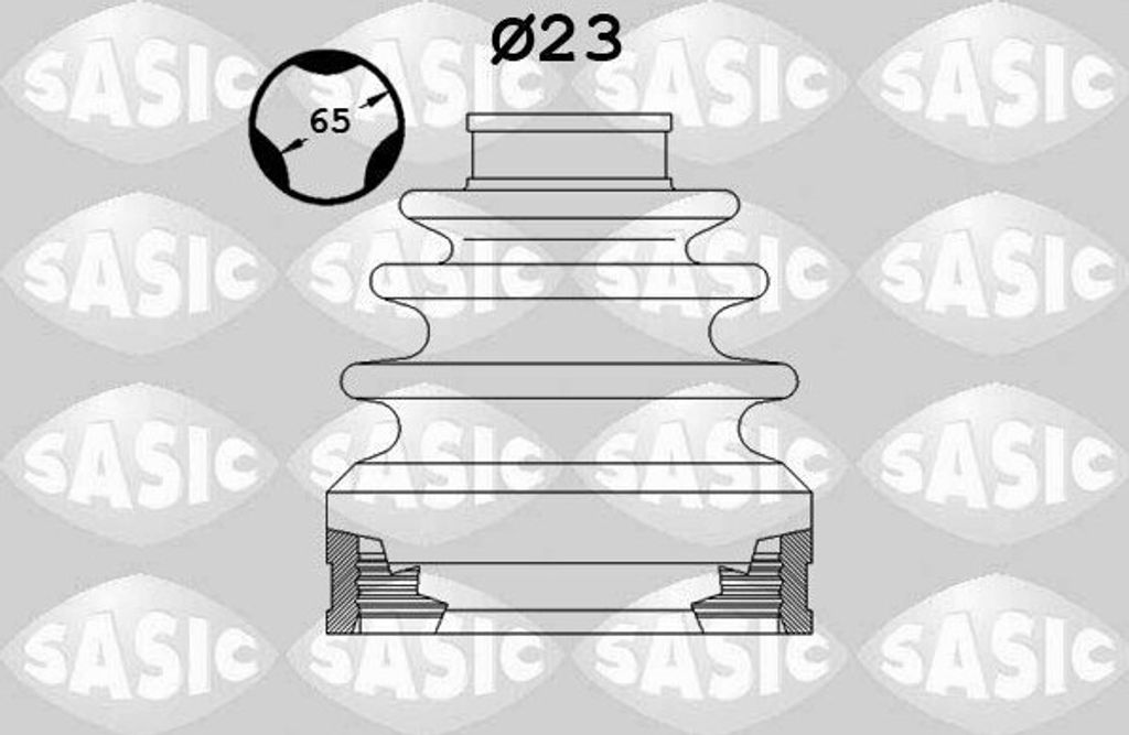 SASIC Faltenbalgsatz Antriebswelle Vorne Innen für RENAULT MEGANE III Grandtour (KZ0/1) 1904037