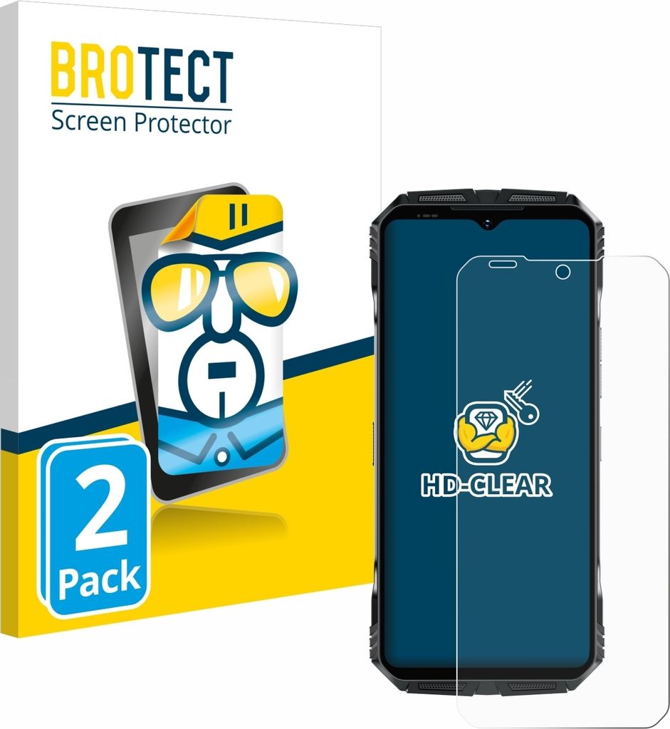2x Für Doogee S118 Schutzfolie BROTECT Displayschutz Produktbild 