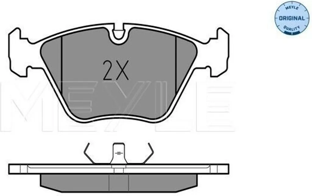 Jeu de plaquettes de frein avant pour Peugeot 605 type 6B série MEYLE