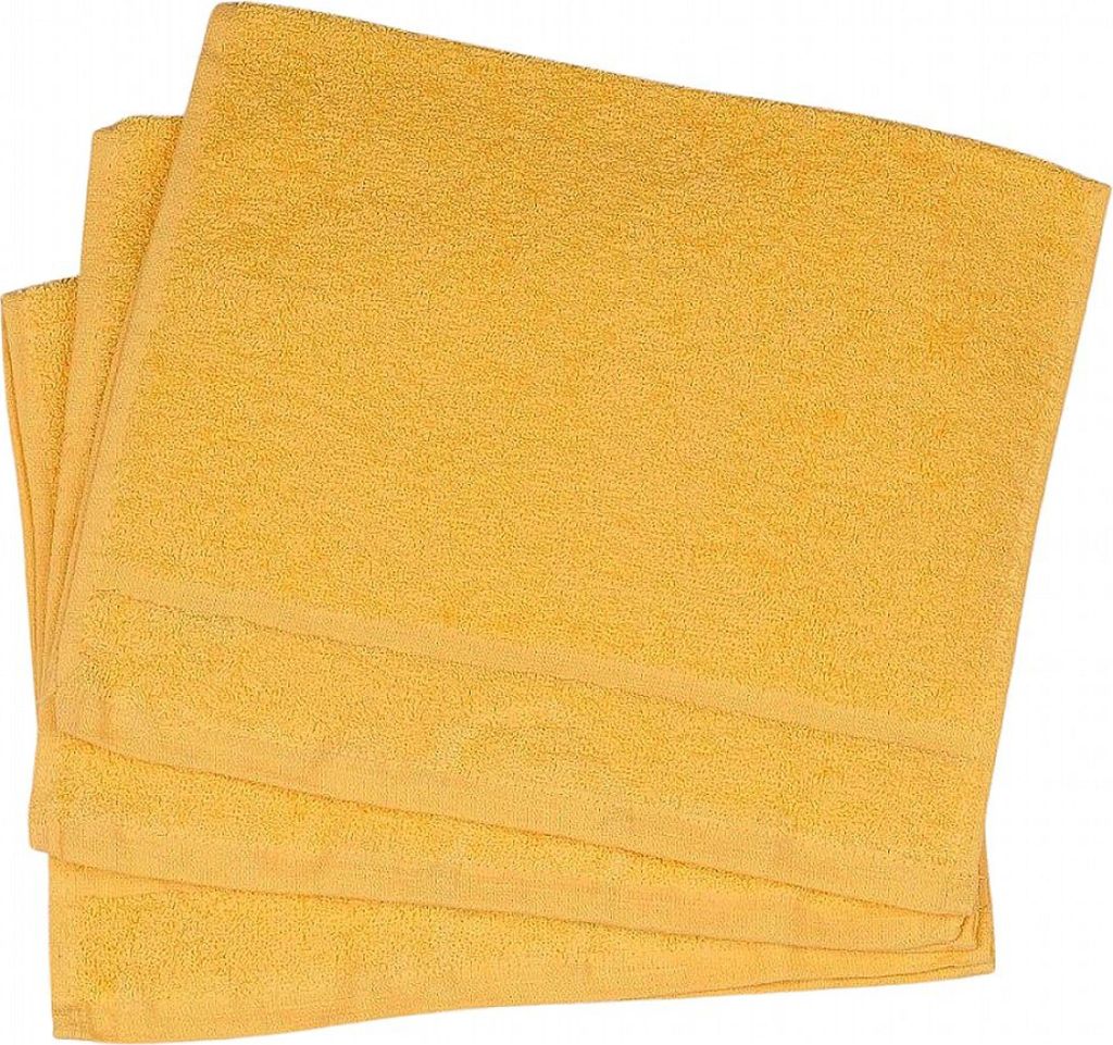 Asciugamano Classic piccolo giallo 30x50 cm, 100% cotone Immagine del prodotto 