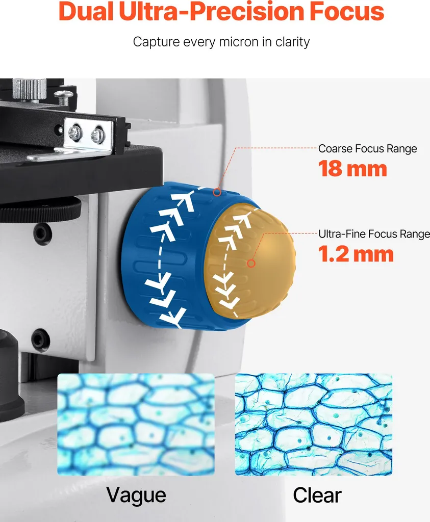 Microscope pour Recherche Scientifique avec Support Smartphone 4K