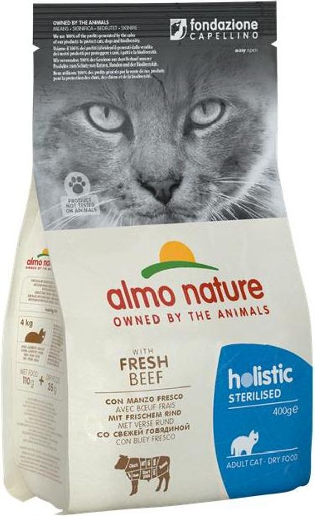 Almo Nature Trocken Holistic Sterilised mit frischem Rind | 400g