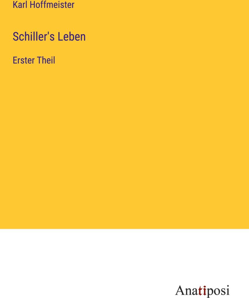 Schiller's Leben
