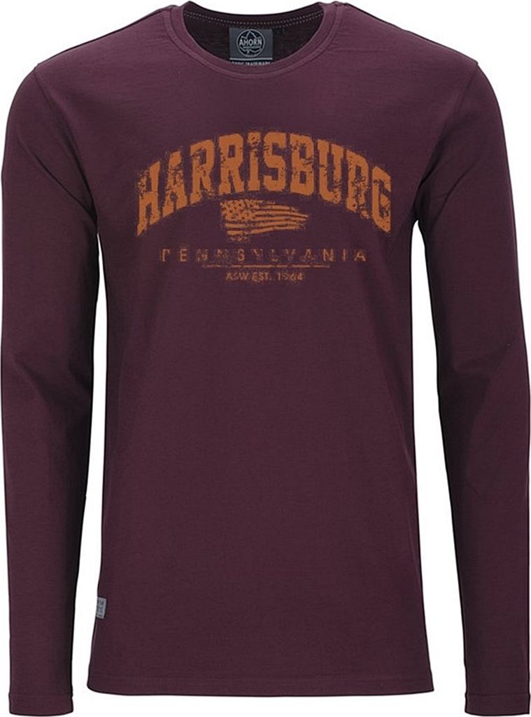 Übergrößen Longshirt Harrisburg Orange AHORN SPORTSWEAR Produktbild 