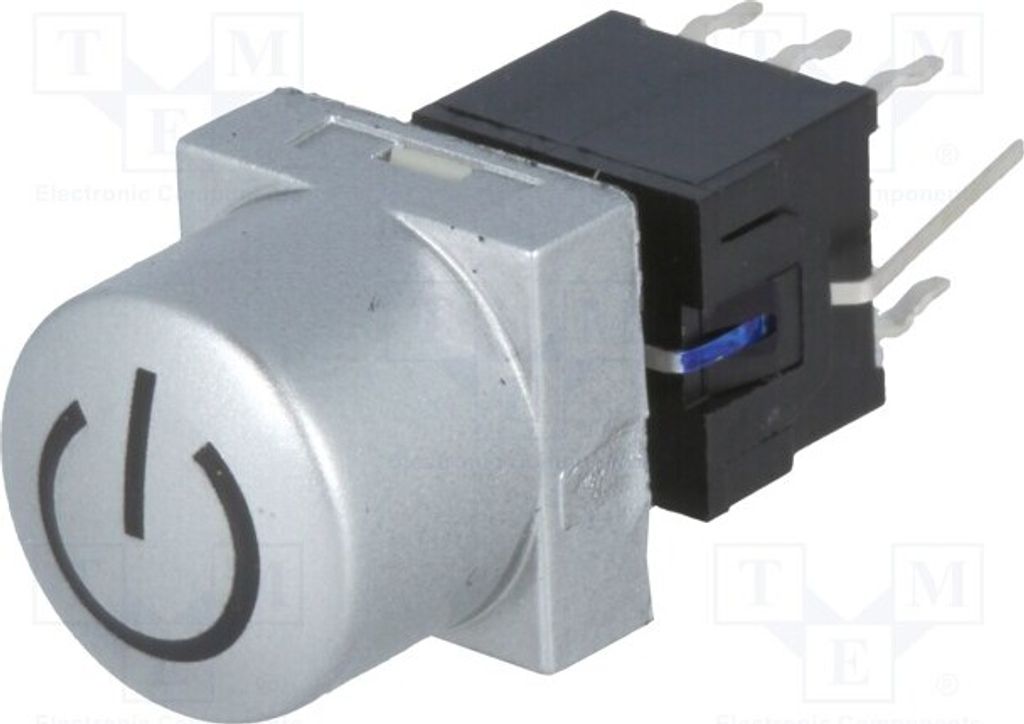 1x Schalter für Tastatur 0,1A/30VDC LED PB61302BL-14-101 Tac ber Pos: 2 POWER