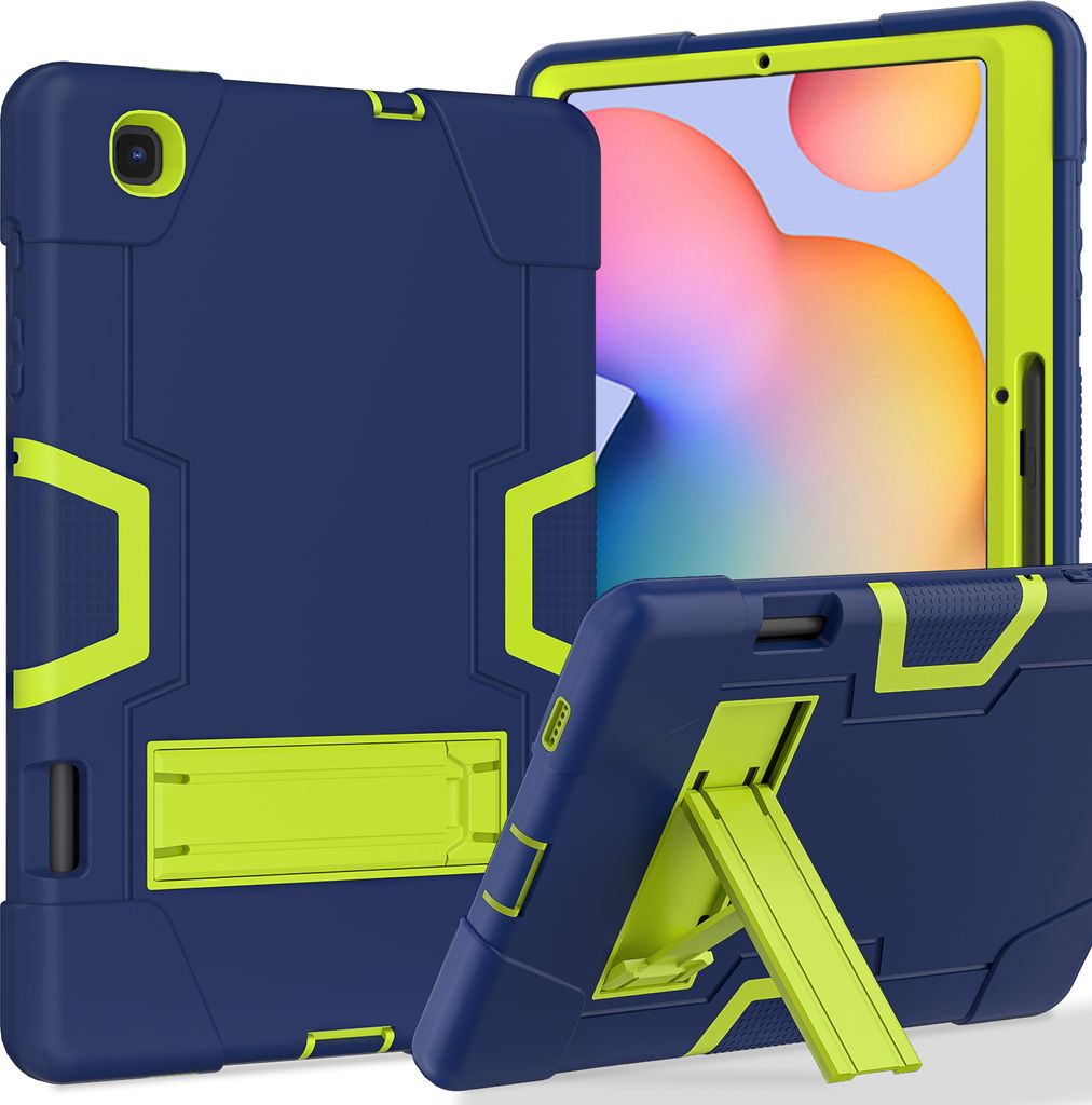 Hülle für Samsung Galaxy Tab S6 Lite 10,4 Zoll 2022/2020 SM-P610/P613/P615/P619 Hybrid Dreilagige Robust Stoßfest Schwerlast Schutzhülle mit St...