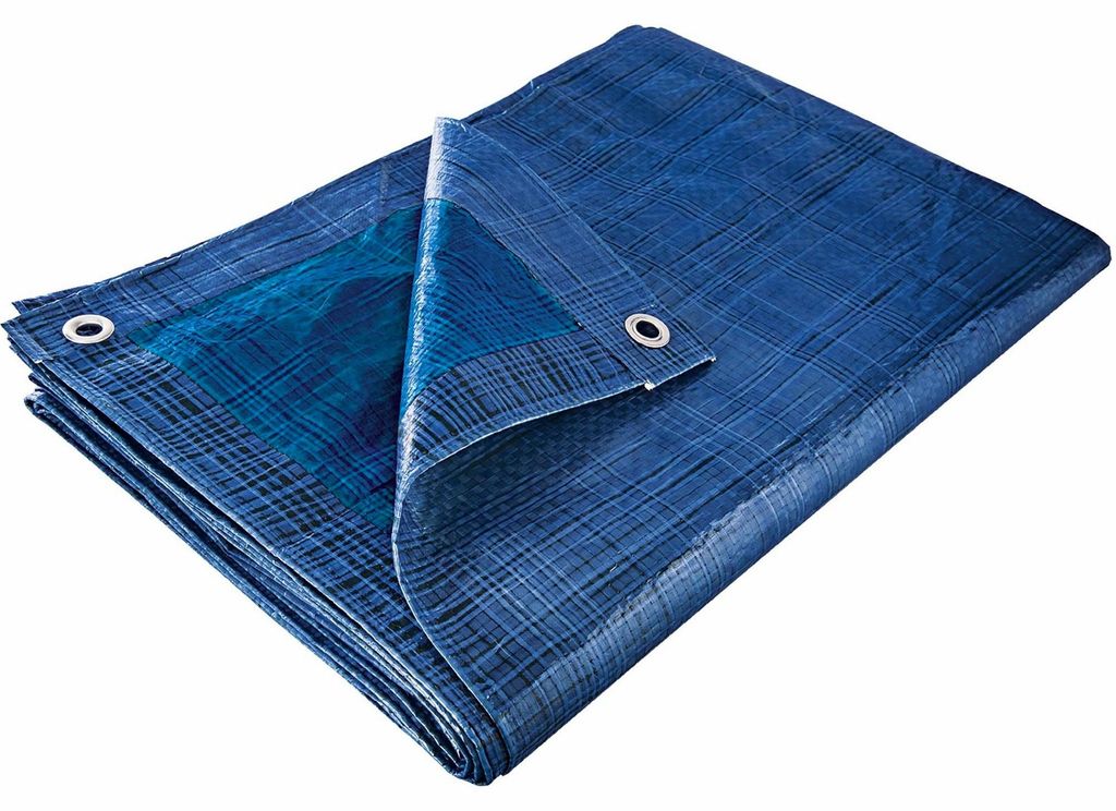 Foglio di copertura 5x8m 70g STANDARD blu argento Immagine del prodotto 