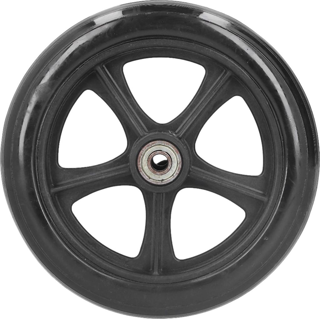 Rollstuhl-Ersatzrad 16 cm PolyurethanRollenzubehör mit Kugellager Schwarz