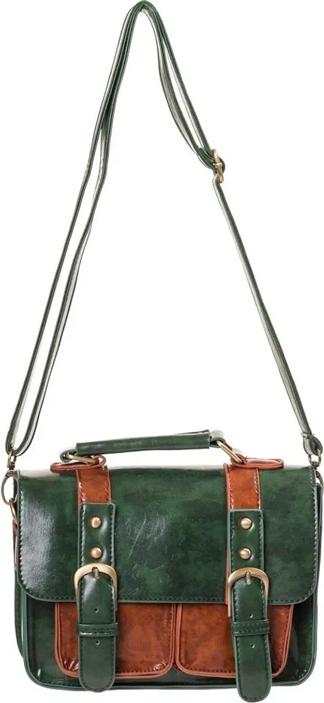 Borsa Banned - Pelle Leila Verde