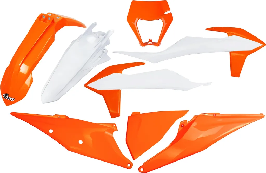 Kit plastique UFO PLAST 8 pièces pour KTM EXC Sixdays 2020-2023 Orange