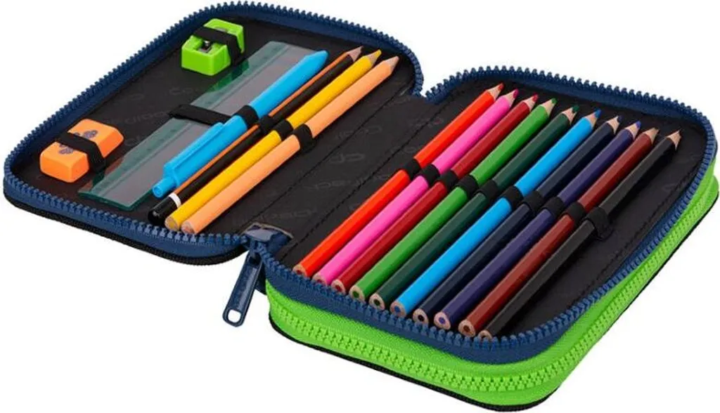 Trousse Double Zippée Monster CoolPack avec Accessoires Inclus 1pc
