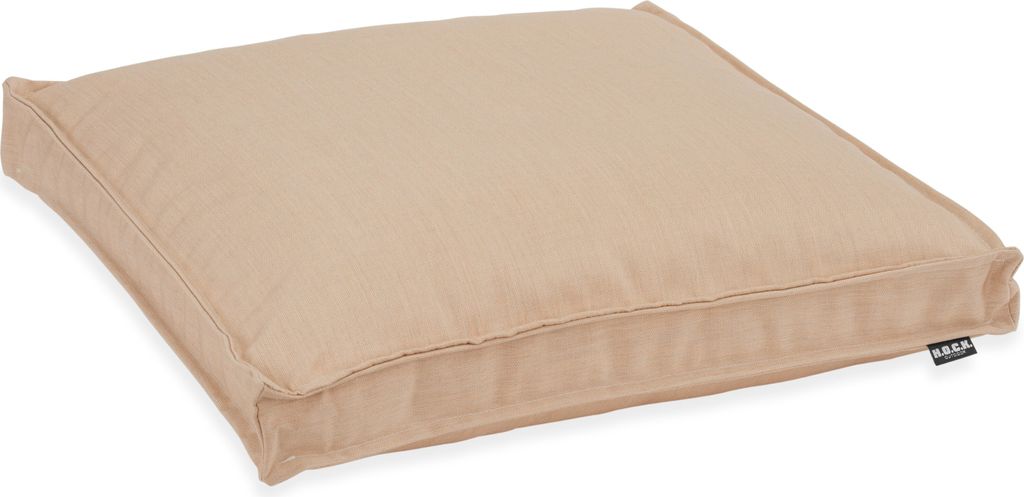 H.O.C.K. - AGORA Pamela Outdoor Sitzkissen 50x50x5cm nectar salmon mit Biese col. 20200