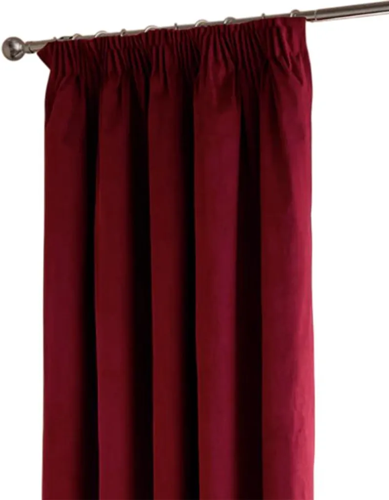 Rideaux plissés Furn Ultimate Velours bordeaux RV3672 229x137 cm