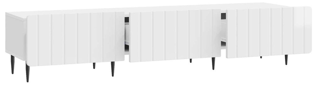 Möbel TV-Schränke - Weiß - CLORIS TV-Schränk Hochglanz Weiß 147x34,5x32 cm Holzwerkstoff,24.92 Kg - 236330
