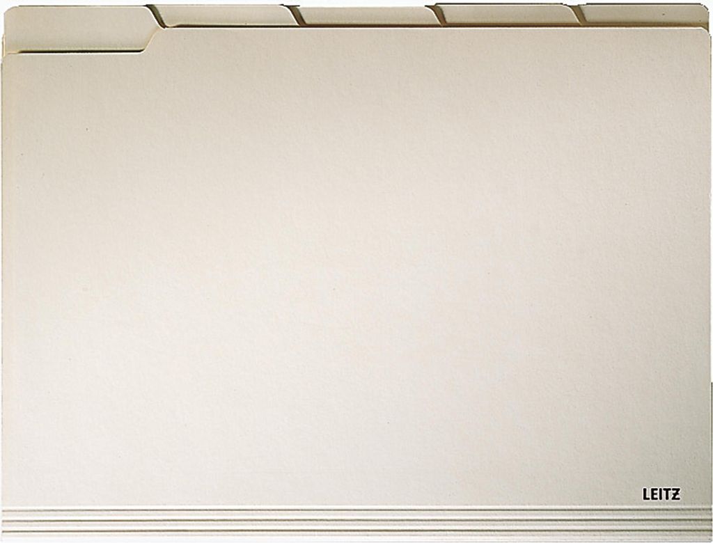 Leitz Einstellmappe 24340011 DIN A4 230g Karton chamois 100 St./Pack.