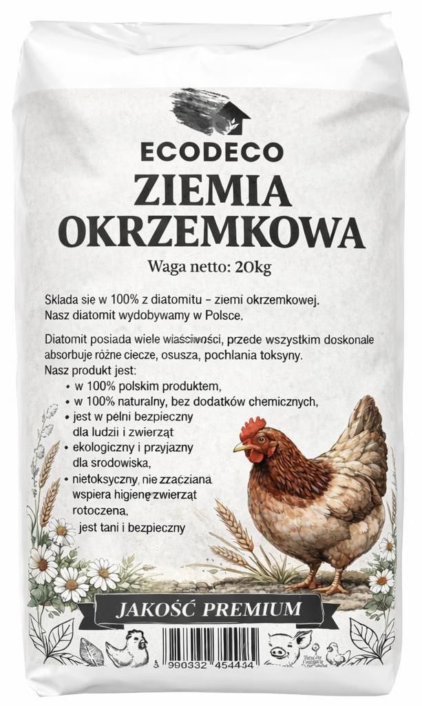 Ecodeco: Terriccio di diatomee da 20 kg, ideale per Immagine del prodotto 