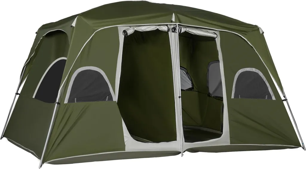 Tente de camping 2 chambres pour famille 400x275 cm idéale pour vacances