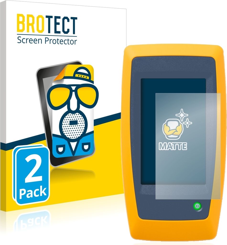 2x BROTECT Schutzfolie für Fluke LinkIQ Displayschutz Displayschutzfolie Folie Matt Entspiegelungsfolie