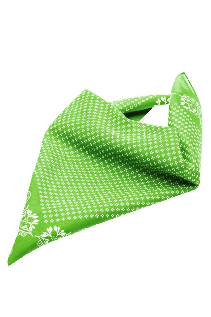 Traditional Bandana lime-green, Gr. one size