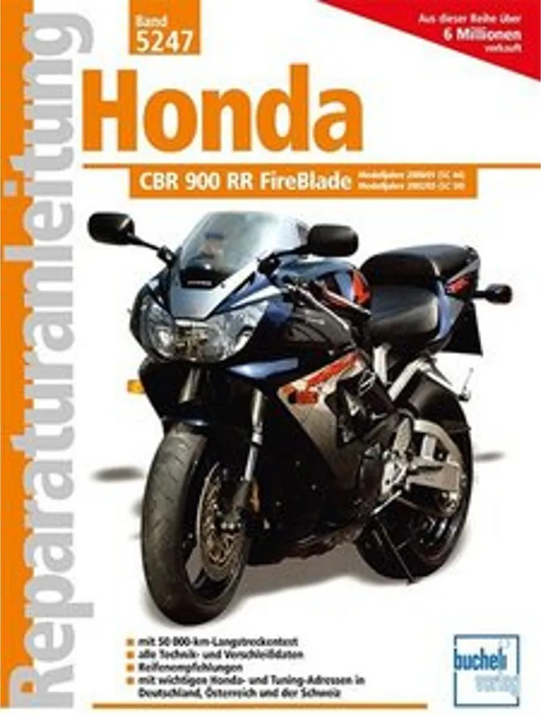 Entretenir sa Honda CBR 900 Fireblade RR de 2000 à 2002 : Revue Moto